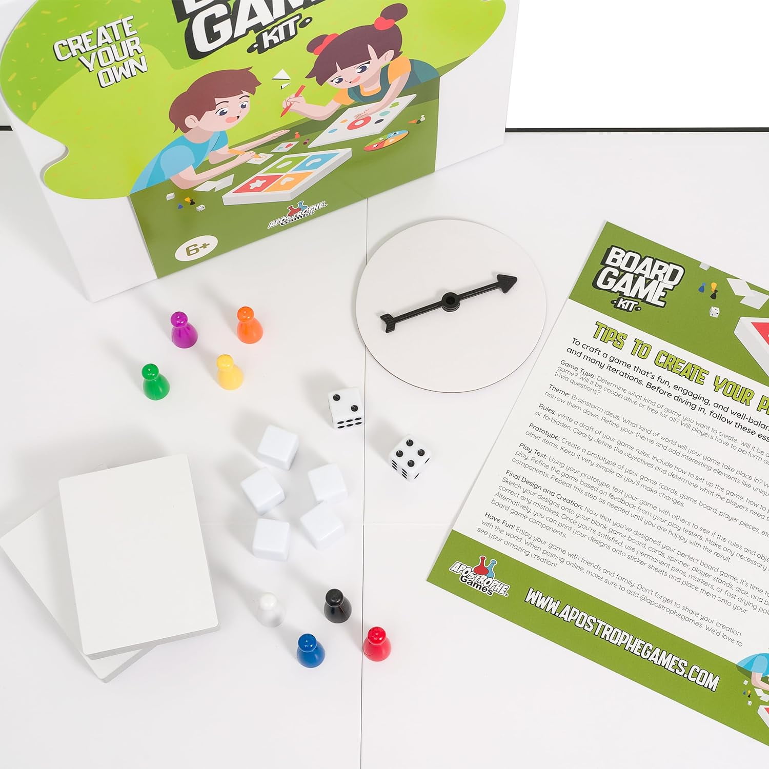 Create Your Own Board Game (Blank Game Board, Box & Accessories)