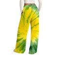 thumbnail image 6 of Endives Womens Sports Pants Tie Dye Printed Wide Leg Jogging Pants Elastic Drawstring High Waist Pants With Pockets, 6 of 7