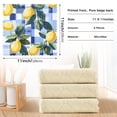 thumbnail image 6 of Yayeee 6 Pack Kitchen Dish Cloths Set for Washing Soft Drying Absorbent Microfiber Towels, Cartoon Lemon Leaves, 6 of 9