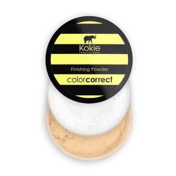 Kokie Cosmetics Polvos de ajuste, amarillo - Corrección de oscuridad, 0.18 onzas