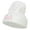 White, variant on Halloween Hiss Off Embroidered Long Beanie - White OSFM