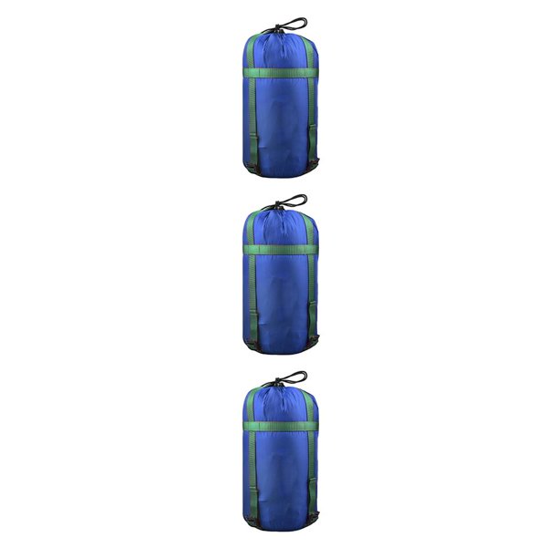Eigraketly Bolsa de compresión Hebilla ajustable A prueba de rasgaduras Saco de material impermeable Gel de sílice recubierto de nylon para Cielo azul 3piezas