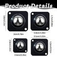 4 Pcs Self Adhesive Mini Caster Wheels,360°Swivel Mini Appliance ...