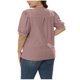thumbnail image 4 of Fiudx Camisas de Mujer Camisetas de Talla Grande para Mujer con Cuello En V y Manga Corta Abombada, Blusas Informales de Verano con Agujeros, 4 of 7
