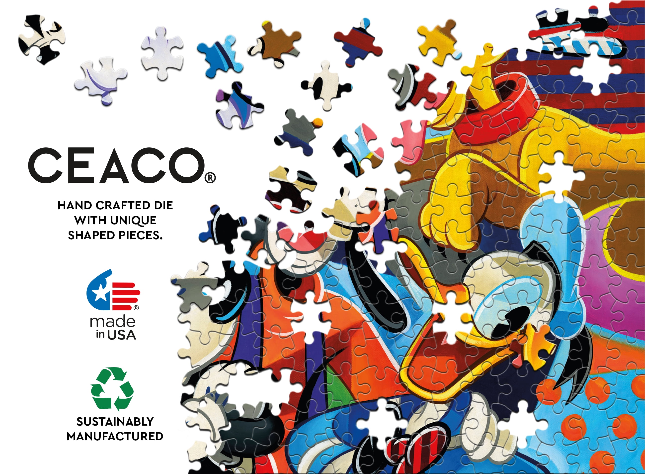 Ceaco - Disney - 5 in 1 Interlocking Jigsaw Puzzle - Walmart.com