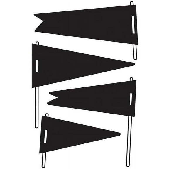 Embossing Folder 4.25"X5.75"-Pennants