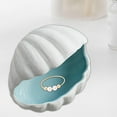 thumbnail image 2 of DOLITY Ceramic Jewelry Dish Accent Tray Jewelry Plate for Entryway Home Living Room Seashell M, 2 of 9