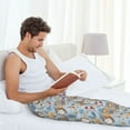 thumbnail image 6 of Picia Summer Time With Gnome Mens Soft Woven Cotton Elastic Waistband Sleep Pajama Pant Lounge Sleep Pant With Pockets And Drawstring-Medium, 6 of 9