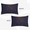 thumbnail image 4 of Naloa Gold Black Glitter Pillowcase, Throw Pillowcase, Wrinkle-Free, Stain-Resistant with Hidden Zipper for Bedroom Sofa - 14"x20", 4 of 9