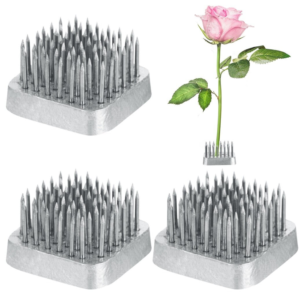 3Pcs Flower Frog Holders, Compact Ikebana Flower Arranger Pin Holders 1