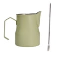 thumbnail image 1 of Chendee Coffee Milk Frothing Pitcher 450Ml Espresso Steaming Pitcher Stainless Steel,Light Green, 1 of 5