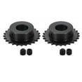 thumbnail image 1 of 2Pack #25 Chain Roller Sprocket 17mm Bore 1/4" Pitch 25 Tooth with Set Screws, 1 of 6