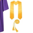 thumbnail image 6 of Odeerbi 5-17 Years Kids Teen Boys Girls Graduation Gown Set Solid Color Long Sleeve Robe with Stole, Cap & Honor Cord, Complete 4-Piece Outfit, 6 of 6