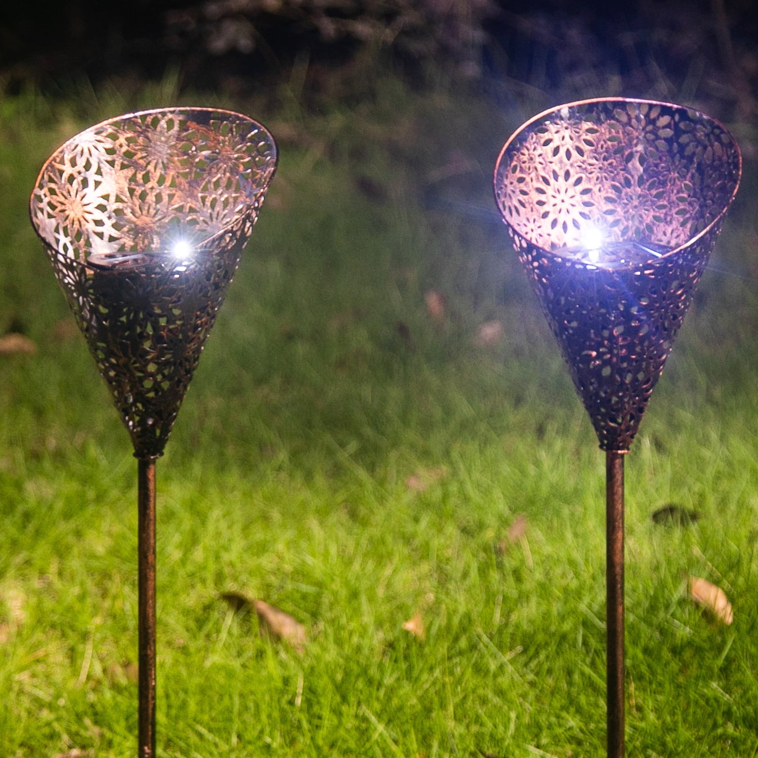 Joveco Solar Pathway Lights,LED Solar Lights Outdoor,Waterproof Solar