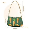 thumbnail image 3 of Carrots Women Handbags Shoulder Bag Cross Body Bag with Crossbody Strap Hobo Bags Chain Strap, 3 of 7