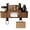 Brown, variant on Honmine 3 in 1 Car Backseat Organizer, Multifunctional Seat Back Storage Box for SUV Van Truck Crossover, with Tissue Holder Cup Holder Hook for Phone Drinks Tablet Sunglasses