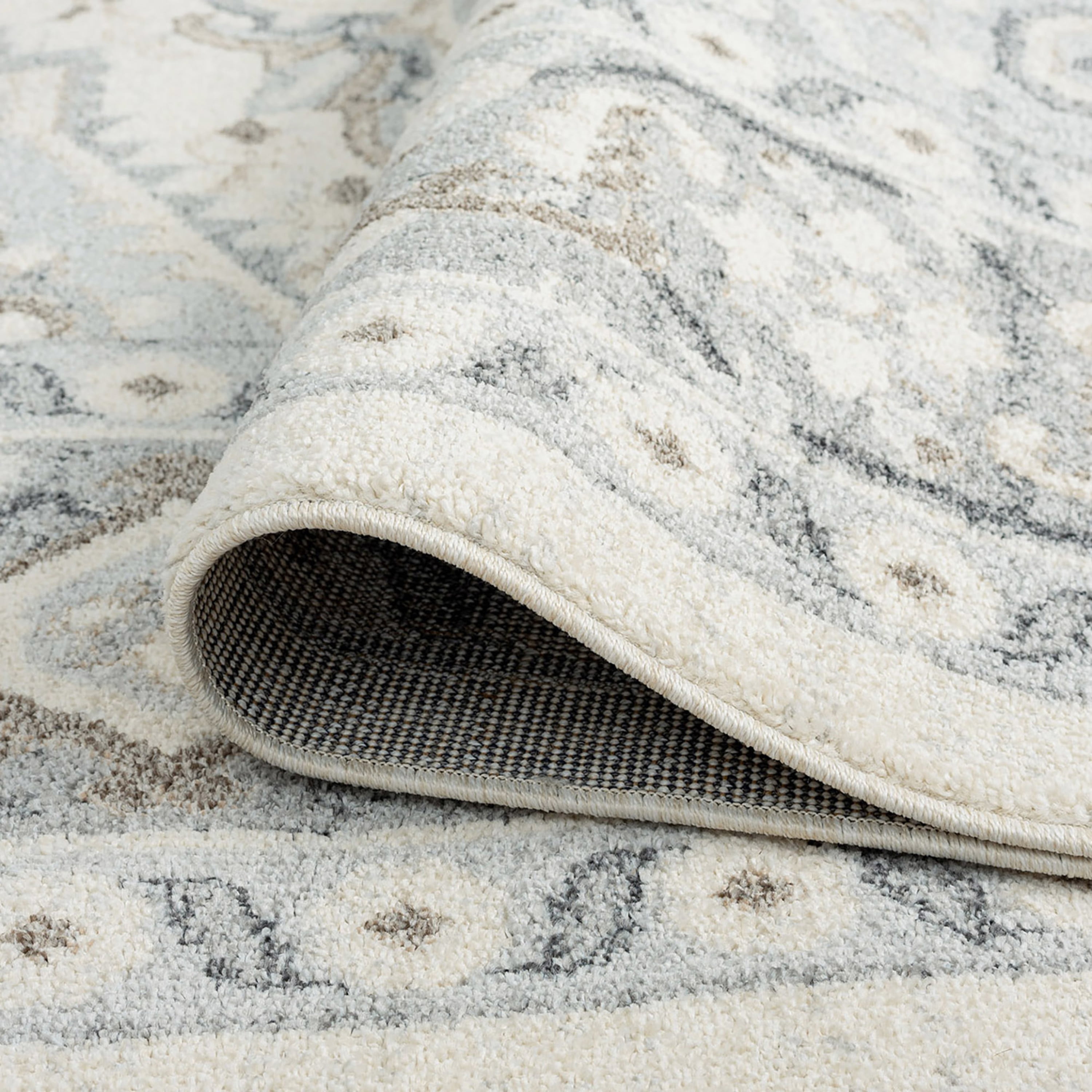 Bliss Rugs Perisan Area Rug, Oriental Indoor Rugs for Living Room, Dining Room, Bedroom | Cream, 5' x 8' (5'3''x7'3'')