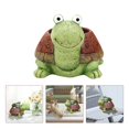 thumbnail image 3 of Cute Turtle Flowerpot Animal Resin Succulent Planter Desk Mini Ornament, 3 of 6