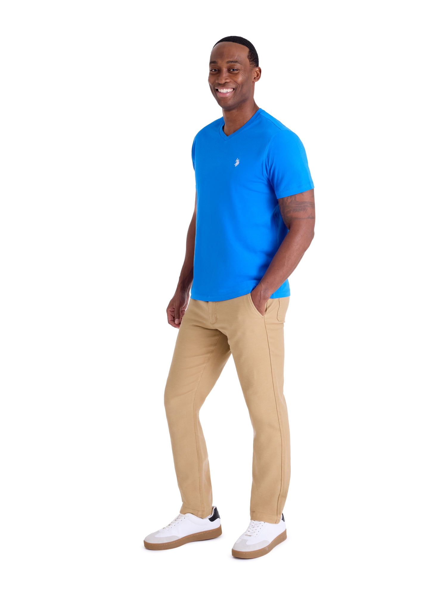U.S. Polo Assn. Men's Basic Short Sleeve V-Neck T-Shirt