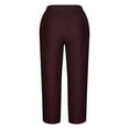 thumbnail image 3 of Zuesphe Cute Pants for Women Y2k Women Capri Pants Cotton Womens Flowy Pants Boho Womens Cargo Pants High Waisted Cotton, 3 of 4