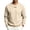 Beige, variant on Men's Hoodless Warm-Up Sweatshirt Solid Color Long Sleeve Round Neck Casual Home Top Comfortable Breathable Everyday Pullover for Men