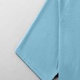 thumbnail image 5 of Lumtrix Men's Waffle T-Shirts Short Sleeve Casual Crew Neck Shirt Summer Big and Tall Plain Pullover Light Blue M, 5 of 8