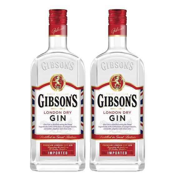 Duo Pack Ginebra Gibson´s London Dry 700 Ml Gibson´s Ginebra