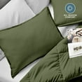 thumbnail image 6 of Bare Home Pillow Sham Set - Premium 1800 Collection - Double Brushed - King, Cypress, 6 of 9