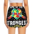 thumbnail image 4 of Haiem I Love With Autism Women's 2 in 1 Running Shorts - Lightweight Athletic Workout Gym Yoga Breathable Sports Shorts Liner with Phone Pockets-Medium, 4 of 9
