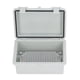 thumbnail image 1 of Caja eléctrica impermeable, caja de conexiones para exteriores aislada a prueba de polvo con cubierta con bisagras, clip de plástico para bricolaje, color gris, 1 of 14
