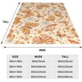 thumbnail image 3 of Retro 70s 60s Floral Hippie Summer Groovy Butterfly Blanket Boho Natural Colours Flowers Pink Valentine Day Gifts for Girls Women Soft Flannel Throw Blanket for Bed Home Sofa Decor 60"X50", 3 of 6