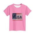 thumbnail image 5 of NAISIBABY 4th of July Tee for Boys, Crewneck Short Sleeve Casual Summer Kids Patriotic T-Shirt Pink Size 10, 5 of 5
