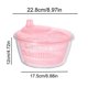 thumbnail image 2 of Salad Spinner, Salad Dryer, Portable Salad Dryer, Salad Spinner with Long-Lasting Performance, Pink, 2 of 5