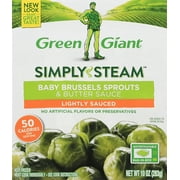 Green Giant Simply Steam Lightly Sauced Baby Brussels Sprouts & Butter Sauce 10 oz