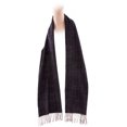 thumbnail image 2 of Cashmere Feel New England Plaid Scarf - 100% Acrylic - Super Soft - Dark Gray, 2 of 7
