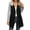 Black, variant on Womens Rain Jacket Women Moto Jacket Zip Up Outdoor Coat Jacket with Pockets