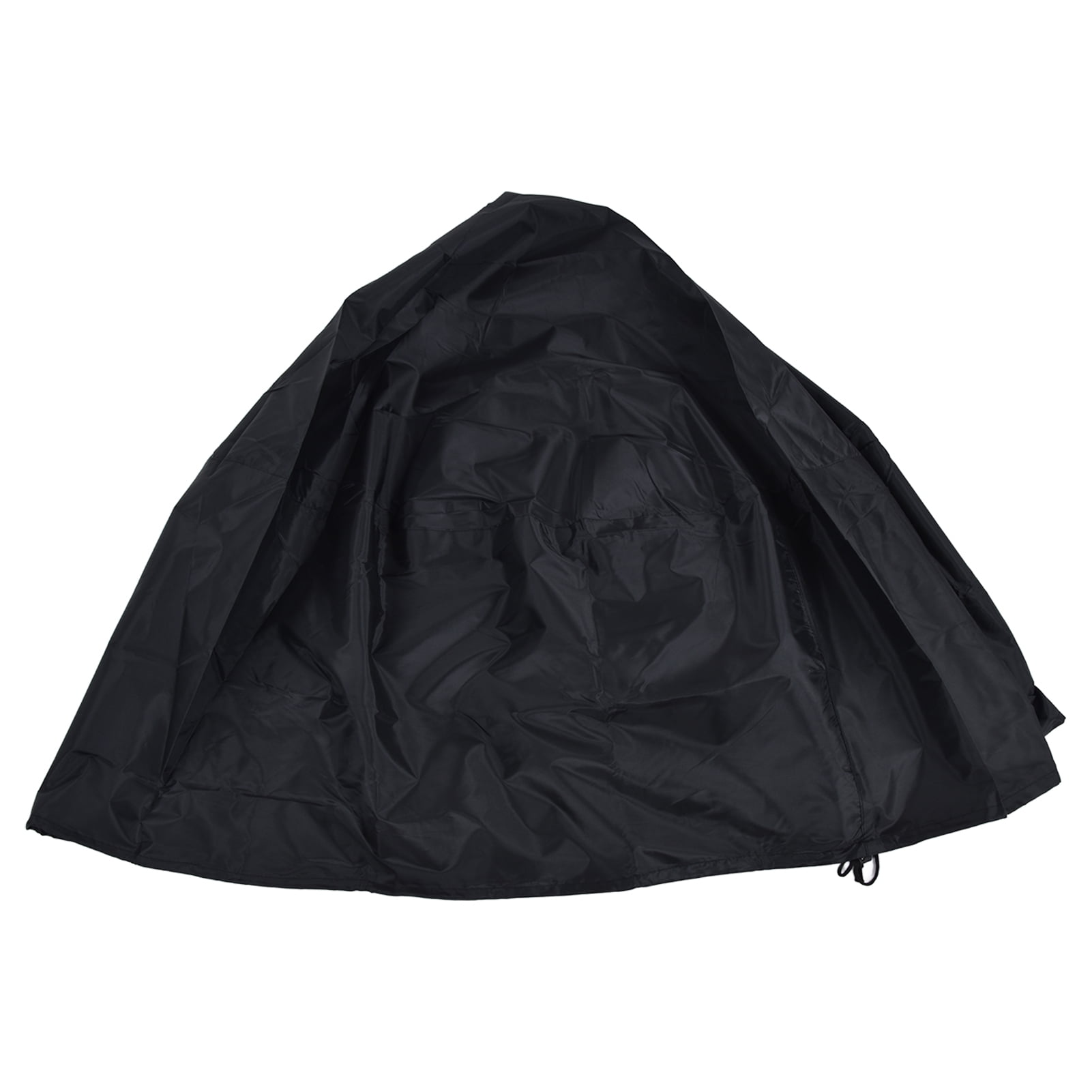 Protection Anti-Poussière Imperméable anti-UV pour Toutes les Saisons de Couverture de Foyer Extérieur de Patio Rond Noir
