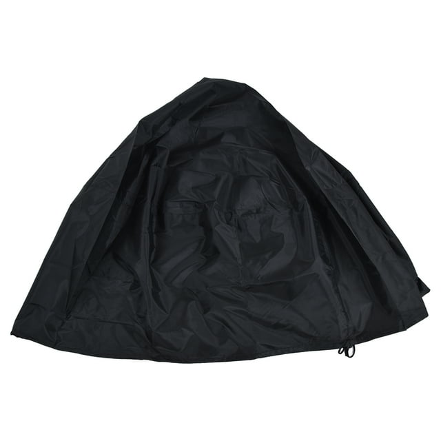 Fire Pit Cover Round Patio Outdoor Fireplace Cover Waterproof Dustproof UV Protection for All Seasons Black