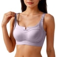 thumbnail image 3 of ZNQHFRE Women Powerful Lifting & Custom Shaping Bra, Full‑Coverage Invisible Wireless Support Bra For Daily Wear Purple 40, 3 of 4