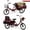Red, variant on Lukstr Adult Tricycle, 20 Inch 3-Wheel Trike with Seat Belt, Basket, Low Step-Through Cruiser Bike for Women, Men, Seniors