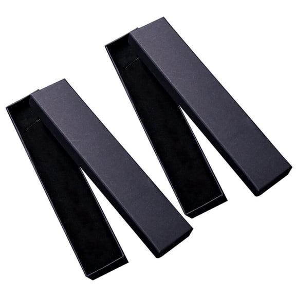 Raindrops 8 PCS Necklace Cardboard Packaging Bracelet Box Retro Jewelry Box M Black