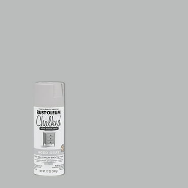 Aged Gray, Rust-Oleum Chalked Ultra Matte Spray Paint, 12 oz