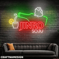 thumbnail image 2 of Craftnamesign Jinro Soju Neon Light For Soju Korean Drink Restaurant Wall Sign, 2 of 5