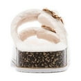 thumbnail image 3 of Qupid 2-Band Faux Fur Footbed Slide Sandal, 3 of 3