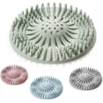 thumbnail image 1 of 4 Uds. Protector de silicona para desagüe de ducha, tapón para el pelo para bañera, fácil de instalar y limpiar, traje para bañera de baño, 4 Uds., 1 of 5