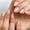 nude pink, variant on Chrome Hot  Press  Nails Short Oval, 32 count Thick Glazed Cute  Nails with Sparkle Mirror Design, Shiny Glitter Glue  Nails Almond, Gel  Press ons with Glue for Fingernail
