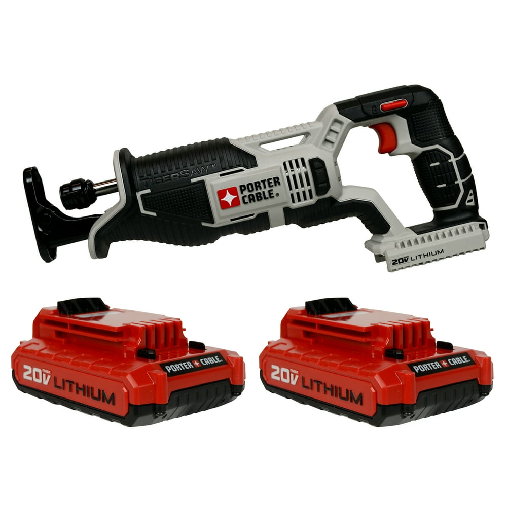 Porter Cable (1) PCC670 20V MAX Reciprocating Saw and (2) PCC682 20V 2