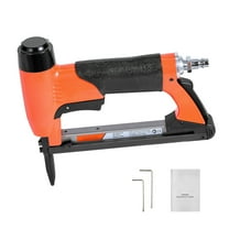 KFFKFF Pneumatic Staple Gun, 22-Gauge Long-Nose Upholstery Stapler for 71 Series Fine Wire Staples with 3/8-inch Crown and 1/4"-5/8" Length, Holds Up to 180 Staples for Upholstery, Woodworking