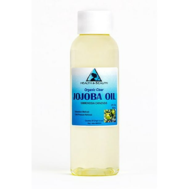 JOJOBA OIL CLEAR ORGANIC CARRIER COLD PRESSED REFINED 100 PURE 2 OZ