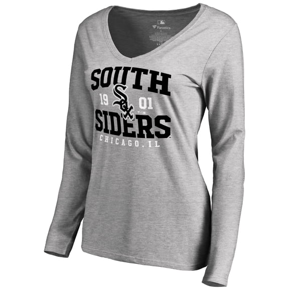 Women's Ash Chicago White Sox South Siders Hometown Long Sleeve T-Shirt